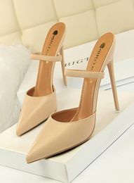 donna estive summer shoes woman sandals 2019 summer pointed toe high heels slingback shoes stiletto shoes woman slippers 4966111