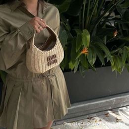 tote bags designers woman Spring Summer Beach Holiday Grass miuimiui Woven Bag Carrying Vegetable Basket Fashion Woven Bag Handbag Womens Bag