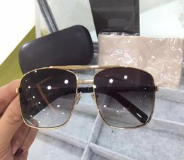 Whole Attitude Sunglasses For Men Fashion 0260 design UV Protection Lens Square Full Frame Gold Color Plated Frame Come With 3518437