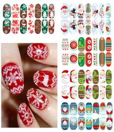 Manicure luminous Full sticker Christmas series Snow Santa Claus festival nail stickers Gift stickers nail decoration7306605