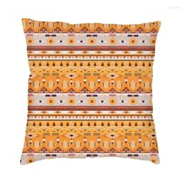 Pillow Pakistan Ajrak Print Cover 45x45cm Ethnic Tribe Culture Velvet Luxury Cases For Sofa