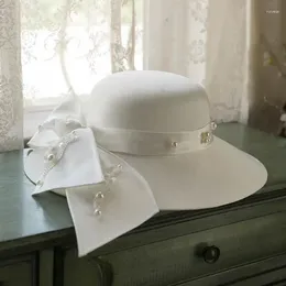 Berets French White Bride Hat Vintage Mesh Travel Pography Holiday