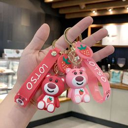 Keyring ، Teddy Bear ، سلسلة مفاتيح لطيفة ، حقيبة ظهر للكارتون ، قلادة Keyrope ، قلادة دمية إبداعية ، سلسلة المفاتيح