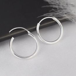 Hoop Earrings Sterling Silver 925 Hoops For Women Wedding Engagement Party Fashion Jewellery Christmas Gifts