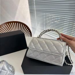 LOULS VUTT Women Fashion Handheld Bag Designer Mini Flap Bag Top Handle Shoulder Crossbody purses Classic Diamond Quilted handbags Gold Bvjr