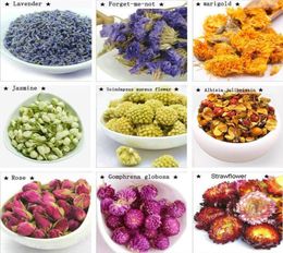 Fragrant dried Flower Petals and Buds include 9 kinds of flowers3143939