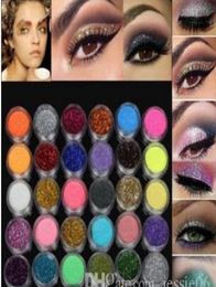 Party Prom Cosmetics Pro Eye Shadow Makeup Cosmetic Shimmer Powder Pigment Mineral Glitter Spangle Eyeshadow 60 Colours drop shippi6175703