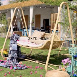 Camp Furniture Stand Outdoor Swing Chair Adults Double Backyard Garden Hanging Rope Balancelle Exterieur Jardin Patio