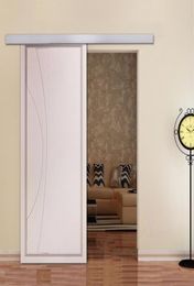 Sliding Barn Door Hardware 66ft Aluminium Alloy Modern Style for Interior Closet Doors5839459