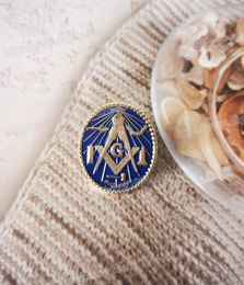 whole Masonic Lapel Pins Badge Mason mason gold plated skull Exquisite men039s business accessories BLM194974653