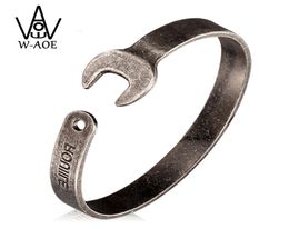 Punk Vintage Tools Wrench Cuff Bracelets Bangles 316L Stainless Steel Motor Biker Bangle For Men Women Gift6549462