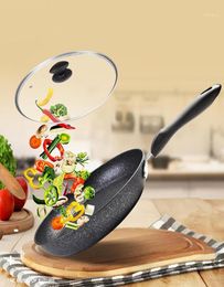 2830cm Frying Pan Use for Gas Induction Nonstick Coating 6 Layers Bottom No Oilsmoke Breakfast Grill Pan Cooking Pot19306274