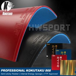 KOKUTAKU 868 Blutenkirssche Table Tennis Rubber Professional Ping Pong Sheet with Preset Cake Sponge 240422