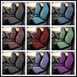 Car Seat Covers Gray Paisley Bandana Print Set Accessories Pack Of 2 Universal Front Protective Cover