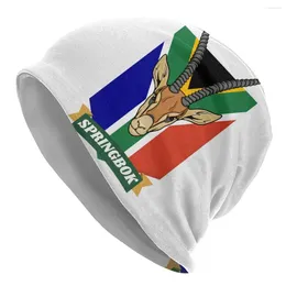 Berets The South Africa Beanie Hats Rugby Team Hip Hop Caps Adult Unisex Outdoor Skullies Beanies Winter Graphic Elastic