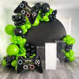 Party Decoration Balloon Arch Garland Kit Aluminium Film Gamepad Racing Electric Theme Set Graduation Boys Birthday Toy