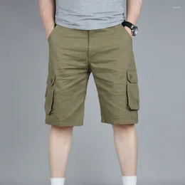 Men's Shorts Army Walking Cargo Military Casual Clothing Loose Cotton Summer