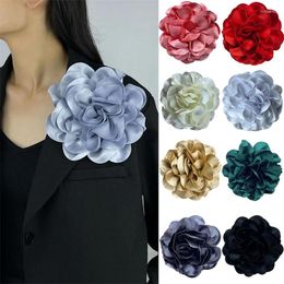 Brooches 11cm Multi-layer Flower Suit Sweater Coat Brooch Clip Handmade Lapel Pin Badge For Women's Fashion Accessories