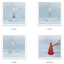 SmokPro Glass Bubbler Water Pipe With 14mm Male Oil Burner Bowl Mini Recycle Filter Smoke Bong Hookah