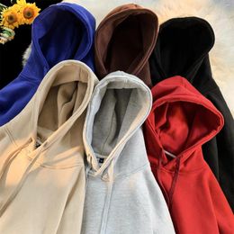 Men's Hoodies High Street Hoodie For Men Women Pullover Loose Harajuku Quality Casual Gothic Hooded Sweatshirt Streetwear