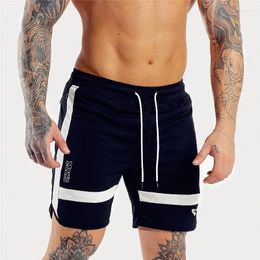 Men's Shorts Sport Training Men Running Mans Gym Fitness Joggers Sweatpants Male Mesh Brand Black