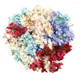 Decorative Flowers 6pcs Multi-head Artificial DIY Table Decorations Headwear Hat Ornaments Etc. Valentine's Day Mother's Gifts