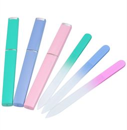 Color Nail File Durable Crystal Glass Nail Files Nails Polishing Tool Beautifully Packaged Easy to Carry WH05701650051