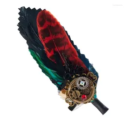 Brooches Mediaeval Brooch Hair Pin Steampunk Gear Barrettes For Women Girl