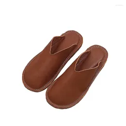 Slippers Indoor Women Upper And Insole Super Soft Feeling Comfortable Flat With High End Handmade Shoes