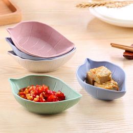 Plates 1pc Multipurpose Leaf Shape Seasoning Dish - Perfect For Sauces Vinegar Salt Butter And More Kitchen Supplies