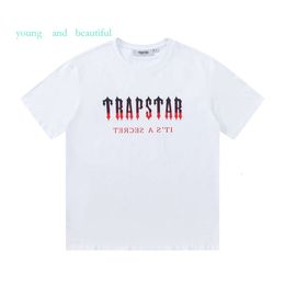 Men's T-Shirts Brand Trapstar Haikyuu Fashion Play London Printed High Gramme Heavy Double Cotton Anime Casual Short Sleeve Shirt Men T-Sh 5024