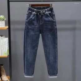 Women's Jeans Woman High Waist Female Loose Casual Softener Trouser Full Length Autumn Denim Harem Pants Street Vintage Clothes U70