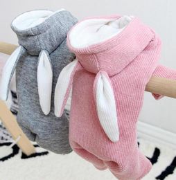 Dog Apparel Autumn And Winter Cute Warm Pet Clothing 4 Legs Cotton Button Coat Outdoor Thickening Breathable Hooded6168459