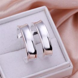 Stud Earrings Beautiful Ladies Favorite Wild Fashion 925 Silver Plated Wedding Nice Gift High Quality Jewelry
