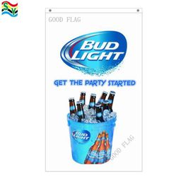 BUD LIGHT flags banner Size 3x5FT 90150cm with metal grommetOutdoor Flag1886427