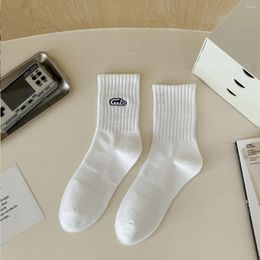 Women Socks Solid Tube Hiking Sand Beach Chic Long Short Bicycle Female Unisex Cartoon Kpop Home Big Size High Quality 2024