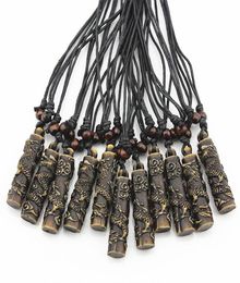 Jewelry Whole 12pcs COOL Boy men039s Simulation Bone Carving Totem Dragon Pendant Wood Beads Amulet Pendant Necklace Lucky 3679112