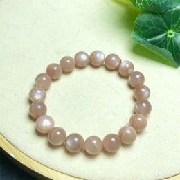 Strand Natural Sunstone Bracelet Women Men Charms Crystal Healing Fengshui Fashion Jewelry Gift 1pcs 8/9/10MM