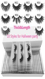 20 pairs mink eyelashes in bulk mix 10 styles 3d natural long false eyelashes whole hand made lash vendors makeup5937193