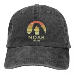 Ball Caps Moab Utah Retro Vintage Baseball Cap Men Hats Women Visor Protection Snapback Outdoor Mountain Natural For Travel Gift