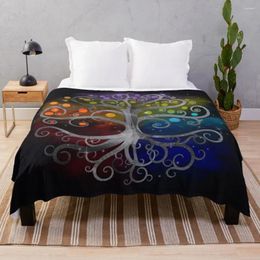 Blankets Tree Of Life Silver Swirl Throw Blanket Extra Large Bed Covers Warm For Winter Fashionable