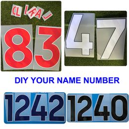 2024 English League Nameset Customise Name Number Diy Personalised name number Printing Soccer Patch Badge