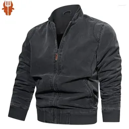 Men's Jackets Men Fashion Jacket Casual Windbreaker Bomber Coats 2024 Spring Autumn Outdoor Waterproof Slim S