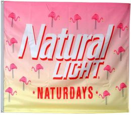 Naturdays Natural Light Banner Flag Pink 3x5FT 150x90cm Printing 100D polyester Decoration Flag With Brass Grommets 3301361