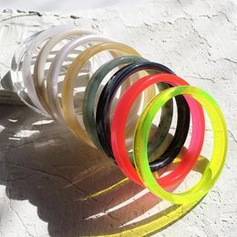 Bangle UJBOX 9 Colours Acrylic Resin Bangles For Women Girls Glitter Party Bracelet Wrist Jewellery Accessories