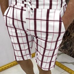 Men's Shorts Fashion Casual Summer Pants For Men Plaid Tousers Short Male Clothing