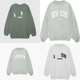 Bing 2024 Designer di nicchia Felpa con cappuccio Cotton Simple Classic Hot Letter Stamping Green Greentro Casualmente Versatile Donne Pullover Giordarie Gia di maglione con cappuccio 88