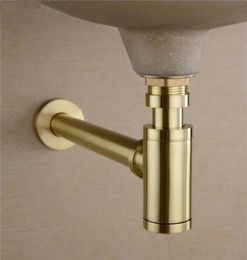 Bathroom Basin Sink Tap Bottle Trap Drain Kit Waste TRAP Pop Drain Deodorization Brushed GoldBlackBronzeChrome5782738