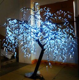 LED Artificial Willow Weeping Tree Light Outdoor Use 945pcs LEDs 18m6ft Height Rainproof Christmas Decoration Tree White4955718