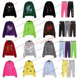 sweater hoodie set hoodies tracksuit designer long sleeve free ship sp5 yellow sport green pink 555 grey orange rhinestone red high quality light blue sparkly boys